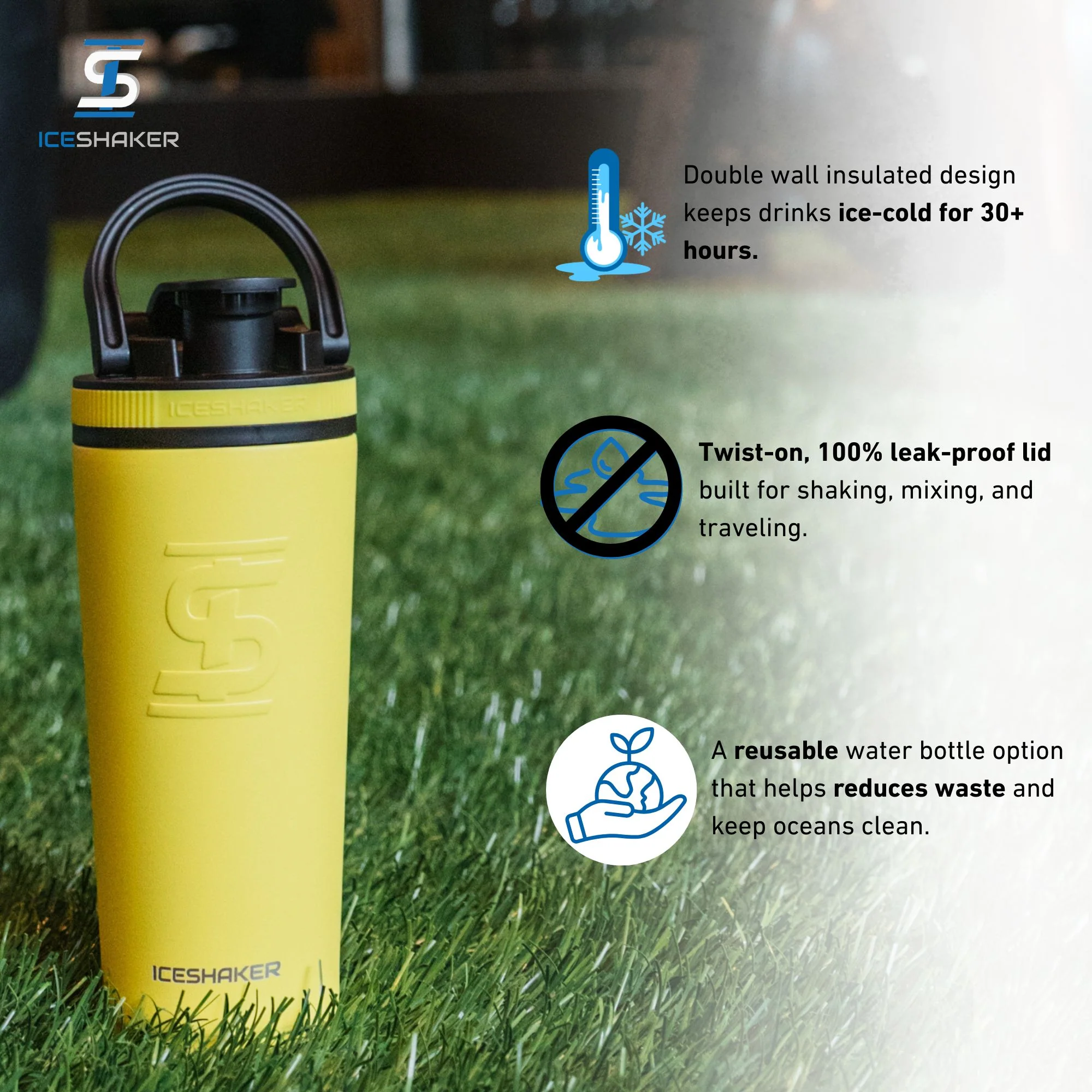 26oz Ice Shaker - Yellow - Image 3